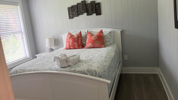 Pristine bedroom setup in Airbnb property post-expert cleaning by our professional team.