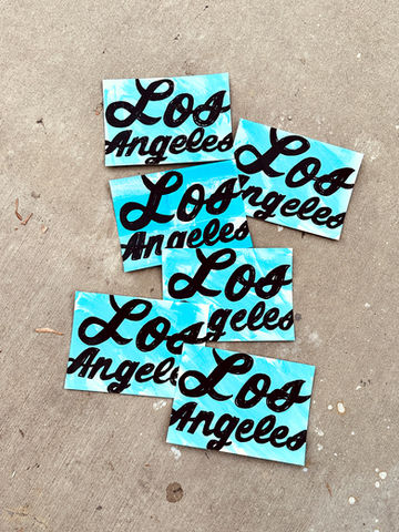 Los Angeles paper acrylic on paper