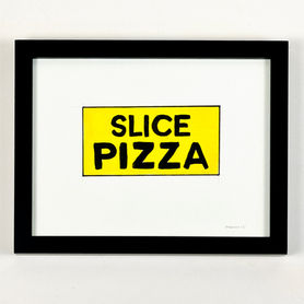 Slice Pizza- Acrylic on Paper