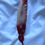 Thumbnail: Feather Bookmark (Red/White/Silver)