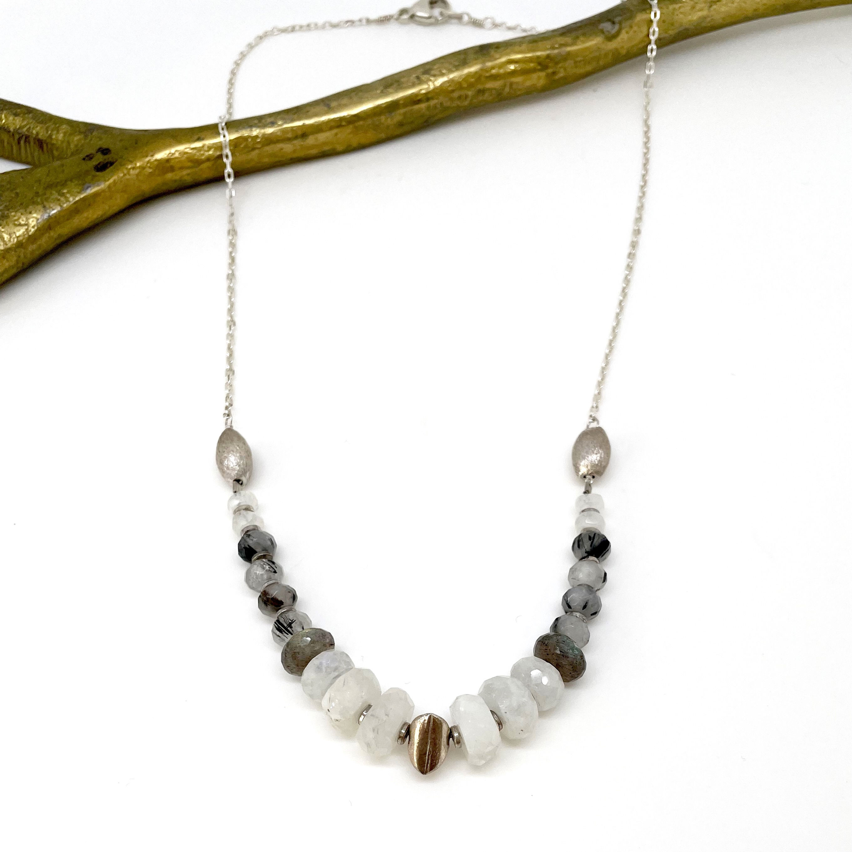 HELENE Moonstone Stacked Necklace