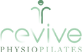 "Logo of Revive PhysioPilates with the word 'revive' in lowercase, stylized in a modern font, and 'PHYSIOPILATES' in uppercas