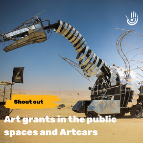 Submit requests for art grants in the public spaces and Artcars for Midburn 2022