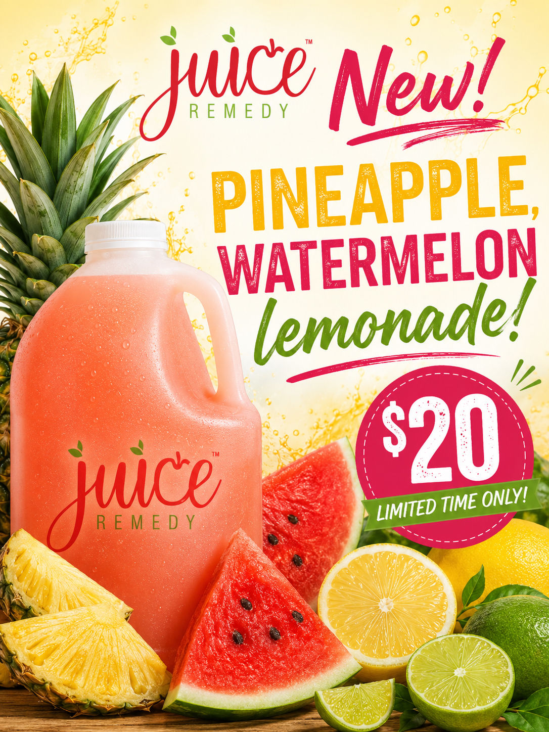 Pineapple Watermelon Lemonade