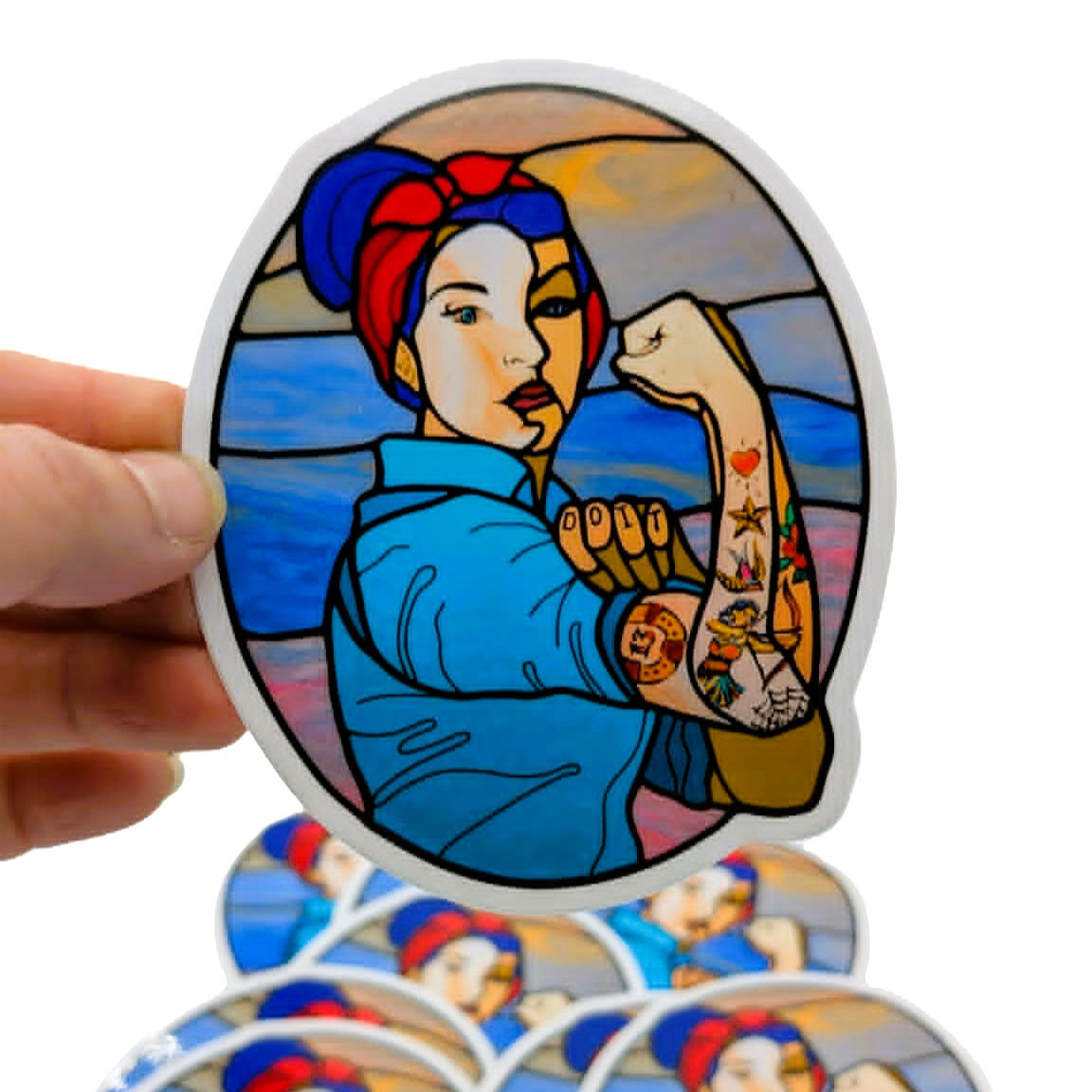 Rosie the Riveter sticker