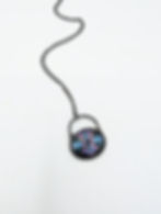 Thumbnail: Vortex Medium Fused Dichroic Glass Pendant, Lead-free