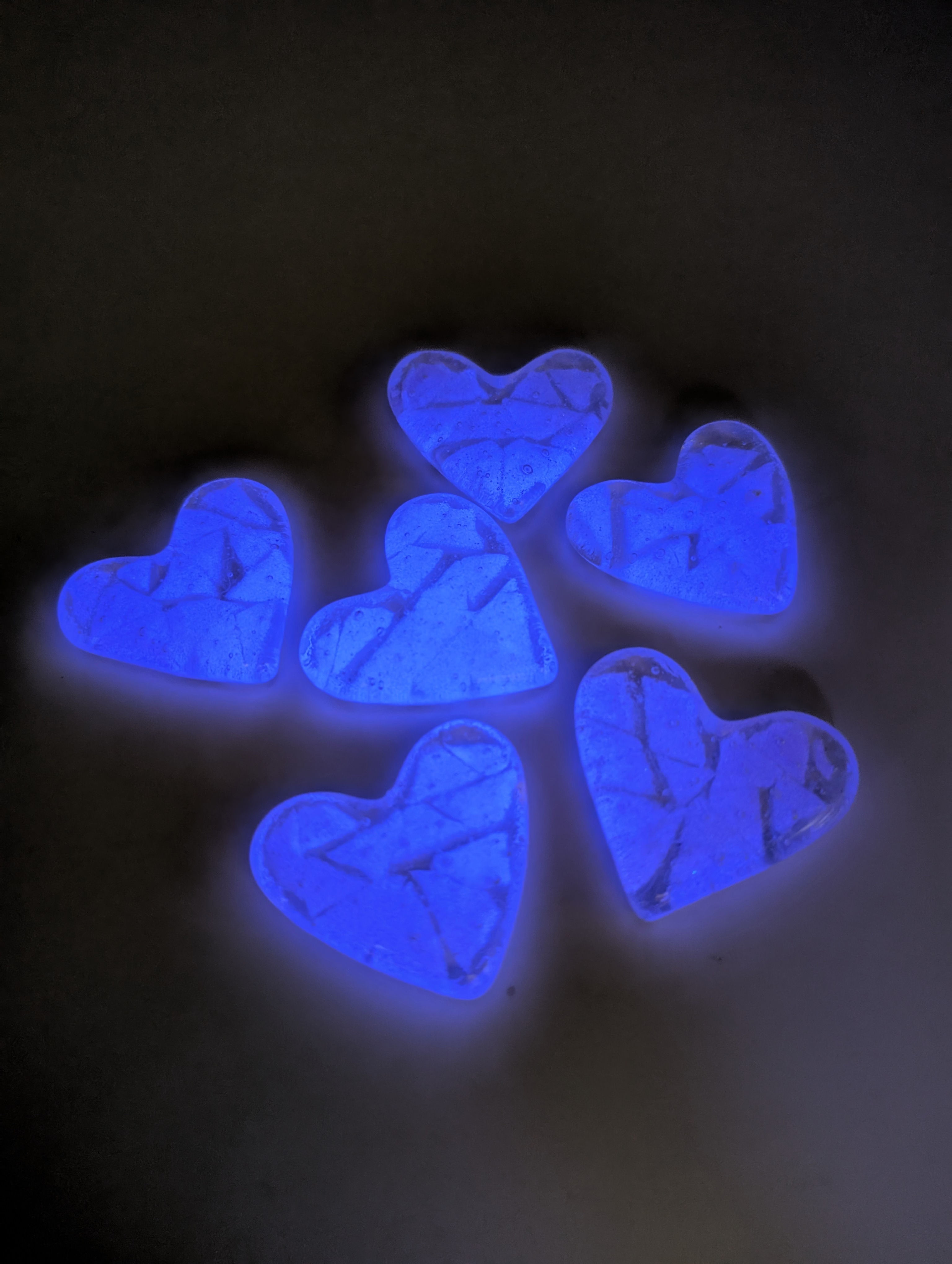 Heart Small Fused Glow Glass