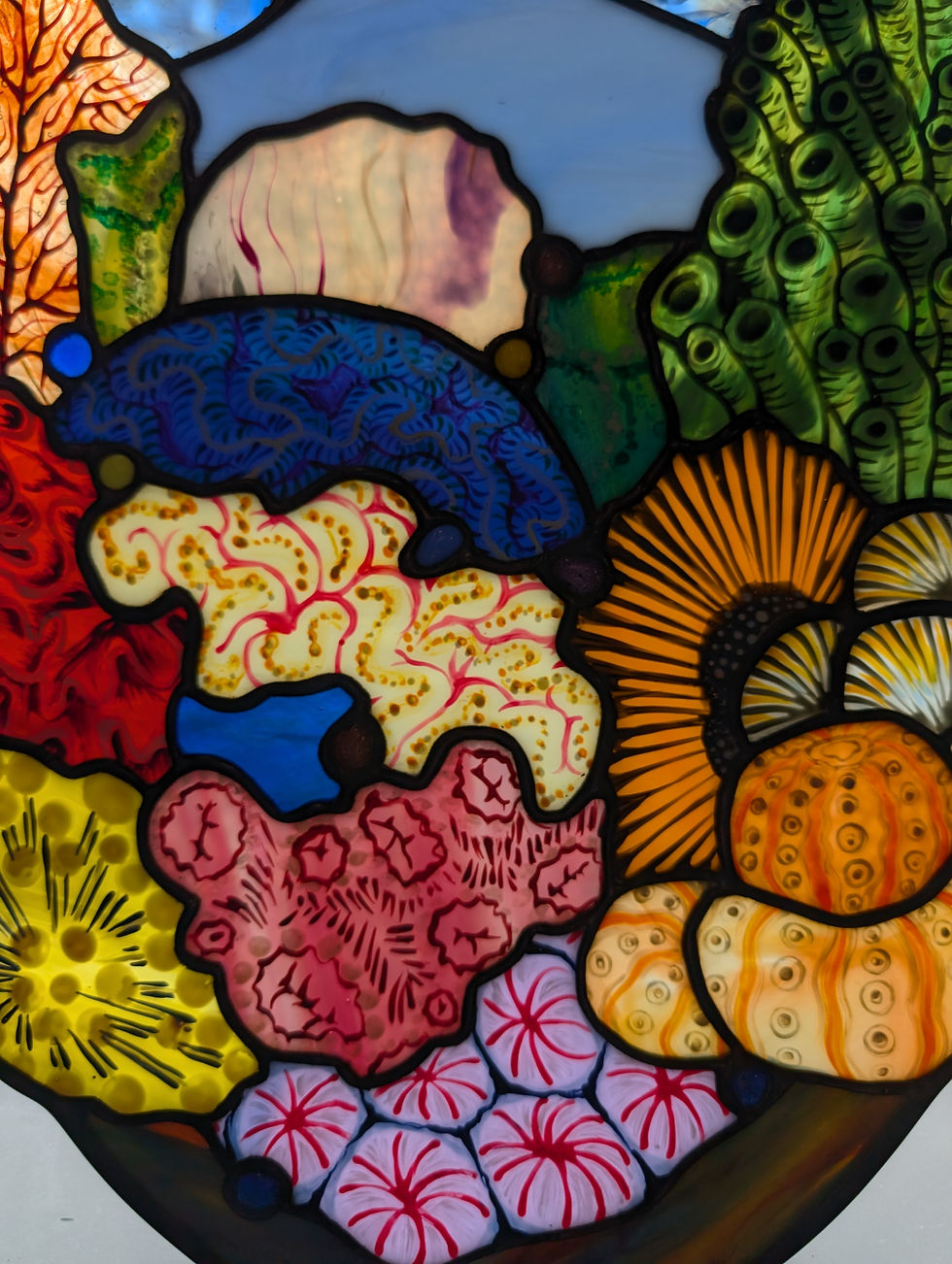 Thumbnail: Tides of Change Stained Glass Panel
