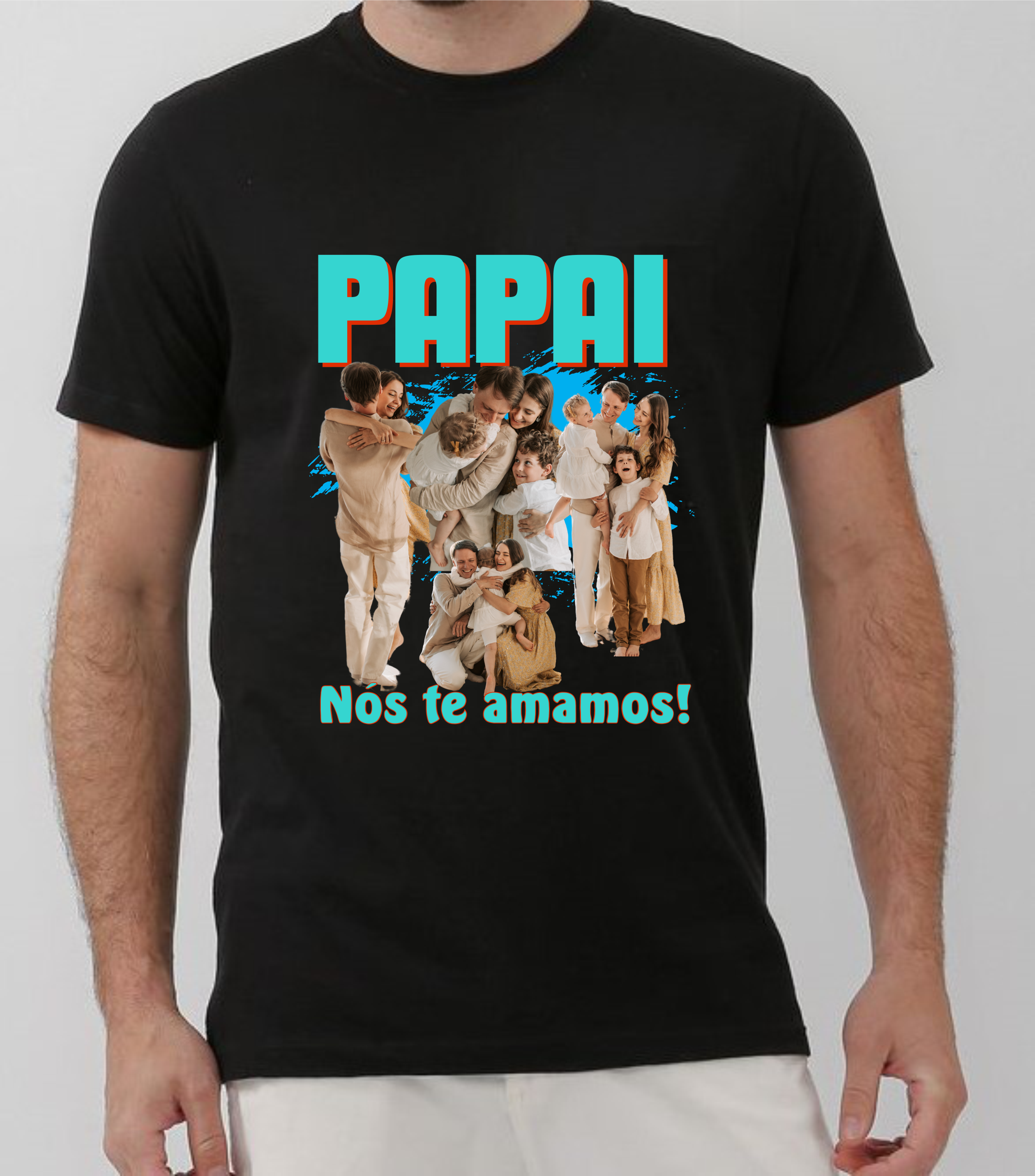 Camiseta Papai com Foto.
