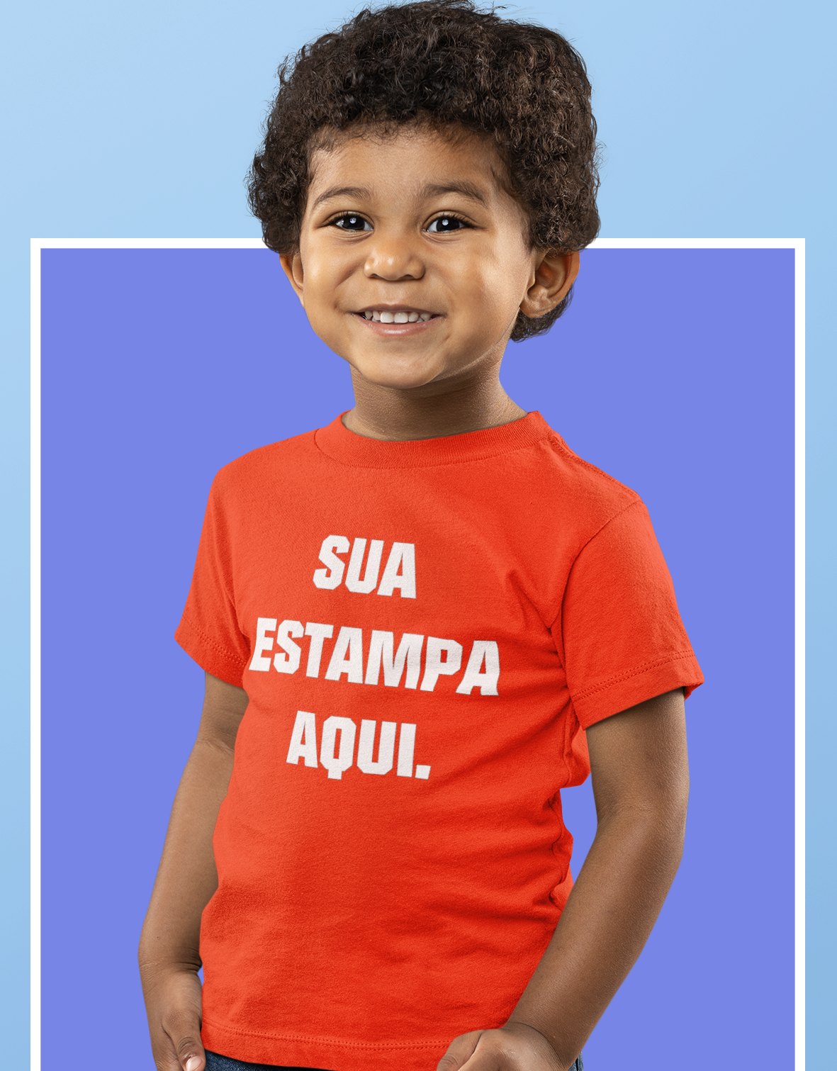 Camiseta Infantil Vermelha.