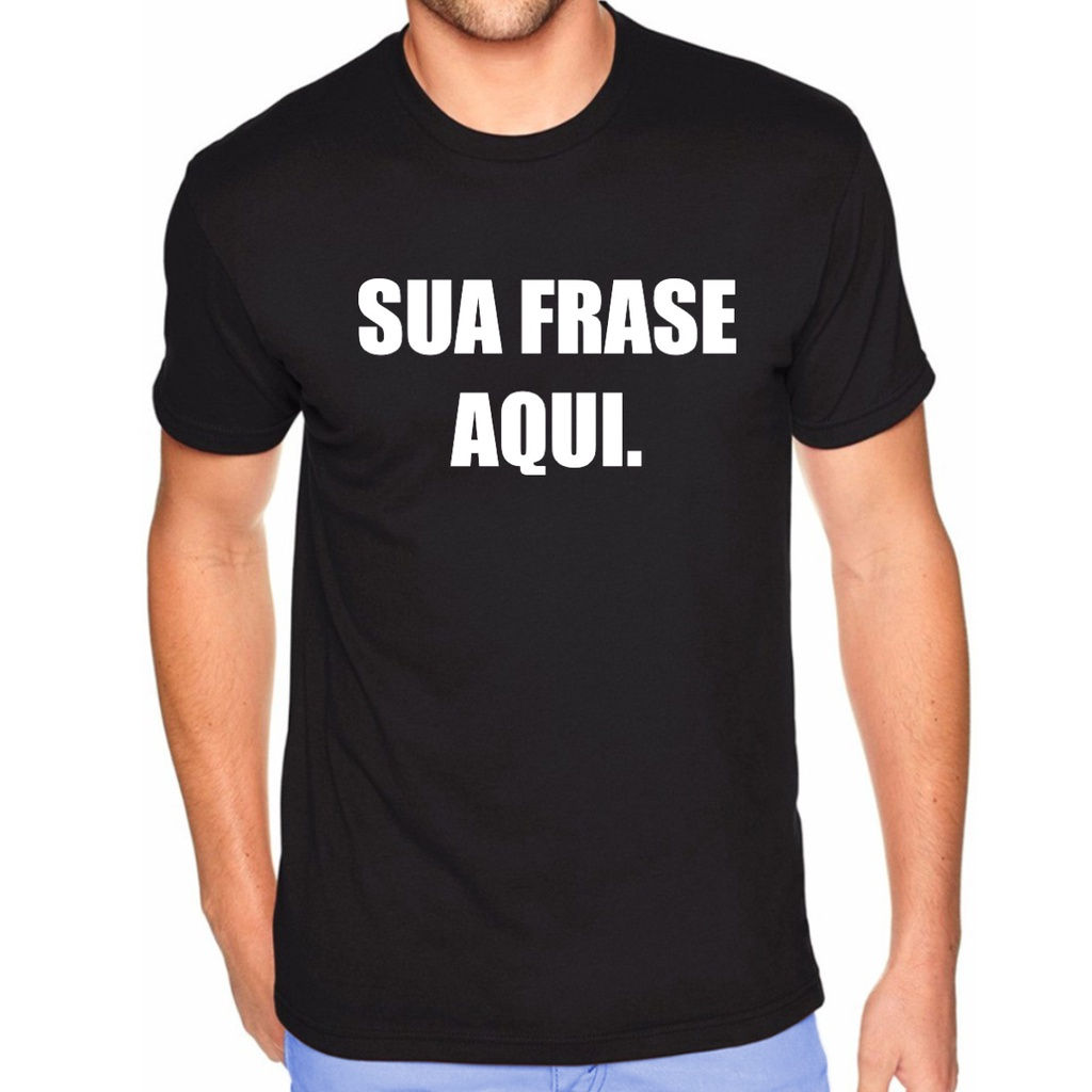 Camiseta Preta Personalizada.