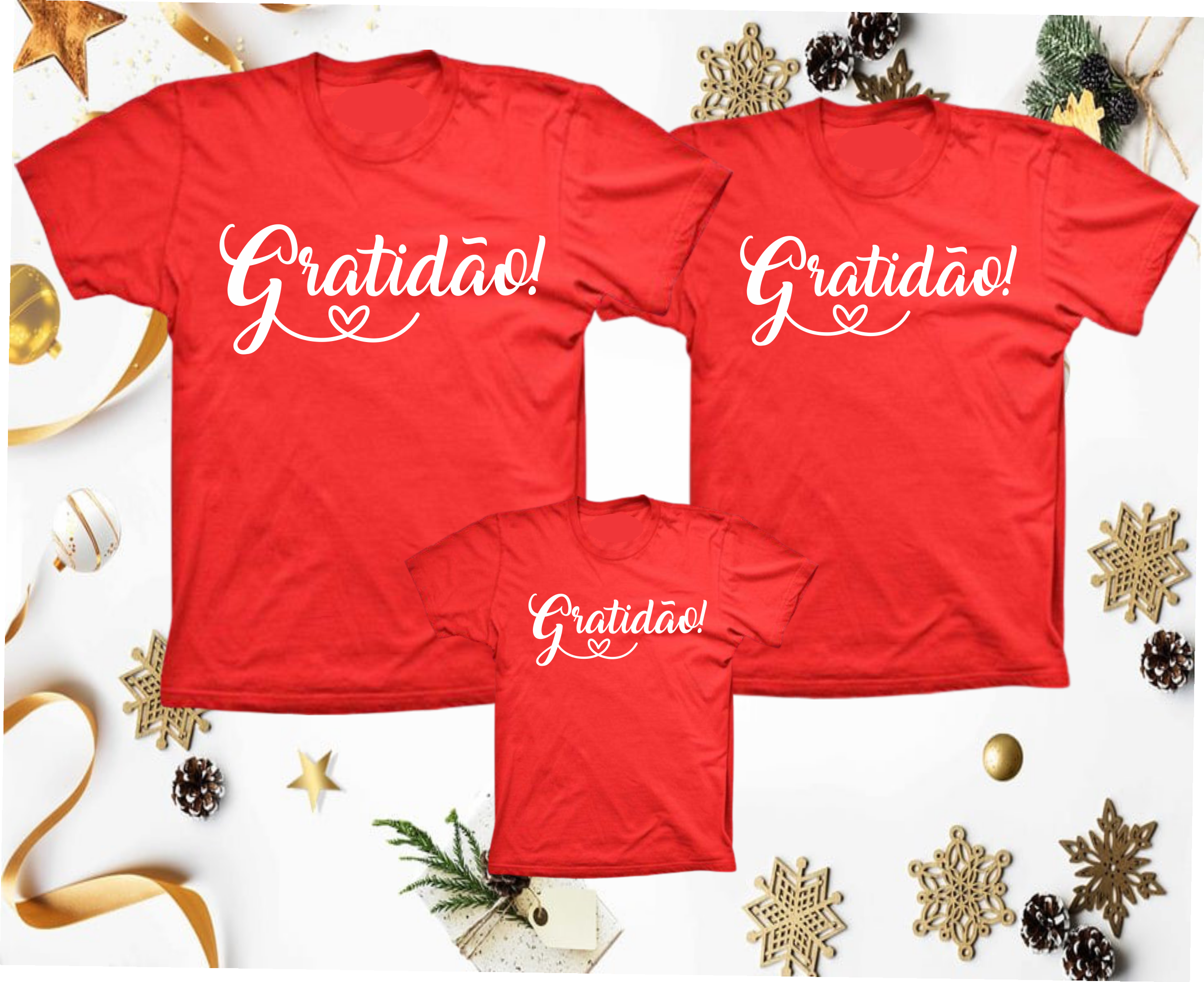 Camisetas Vermelhas Natal