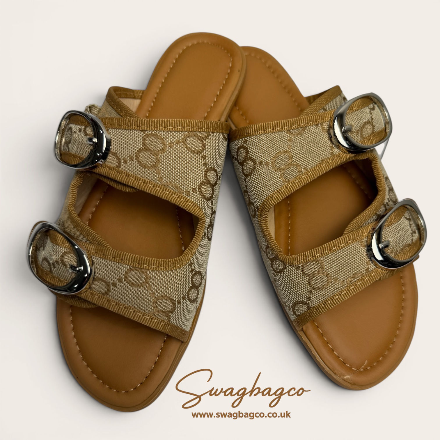 Ladies Buckle Slip on sandals
