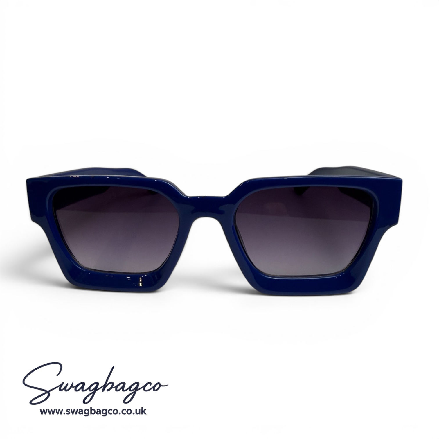 Chunky Blue Designer Inspired Sunglasses