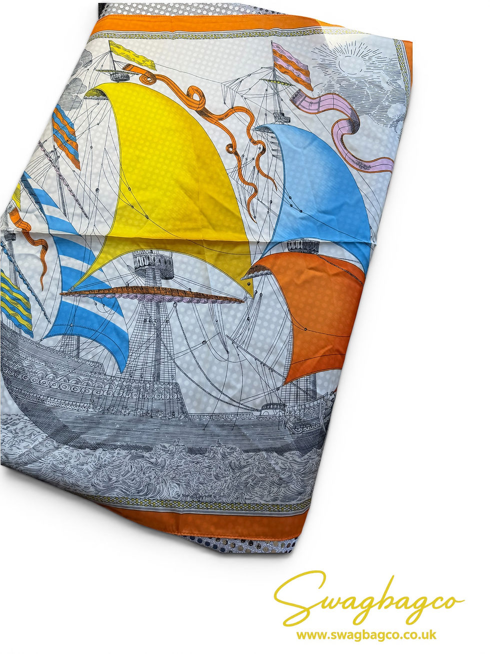 Thumbnail: 100% Silk Feel Square Scarf 