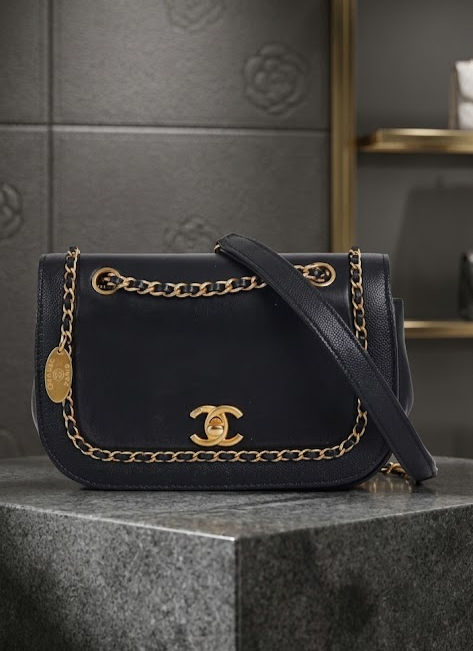 Chanel Flap Woven Chain Around Bag