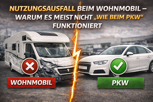 Nutzungsausfall beim Wohnmobil - Problem.