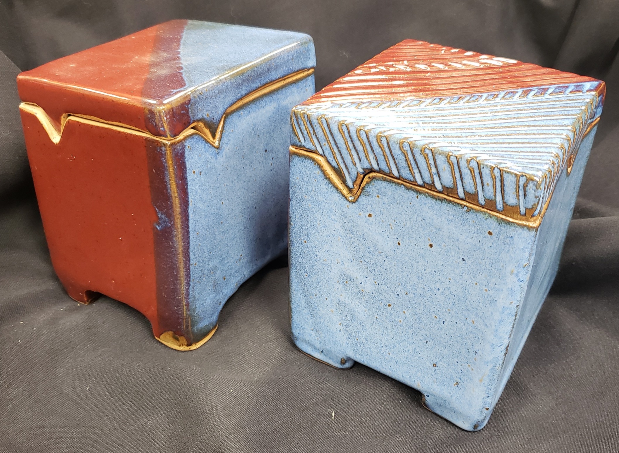 Stoneware Canisters by Ann Gleason