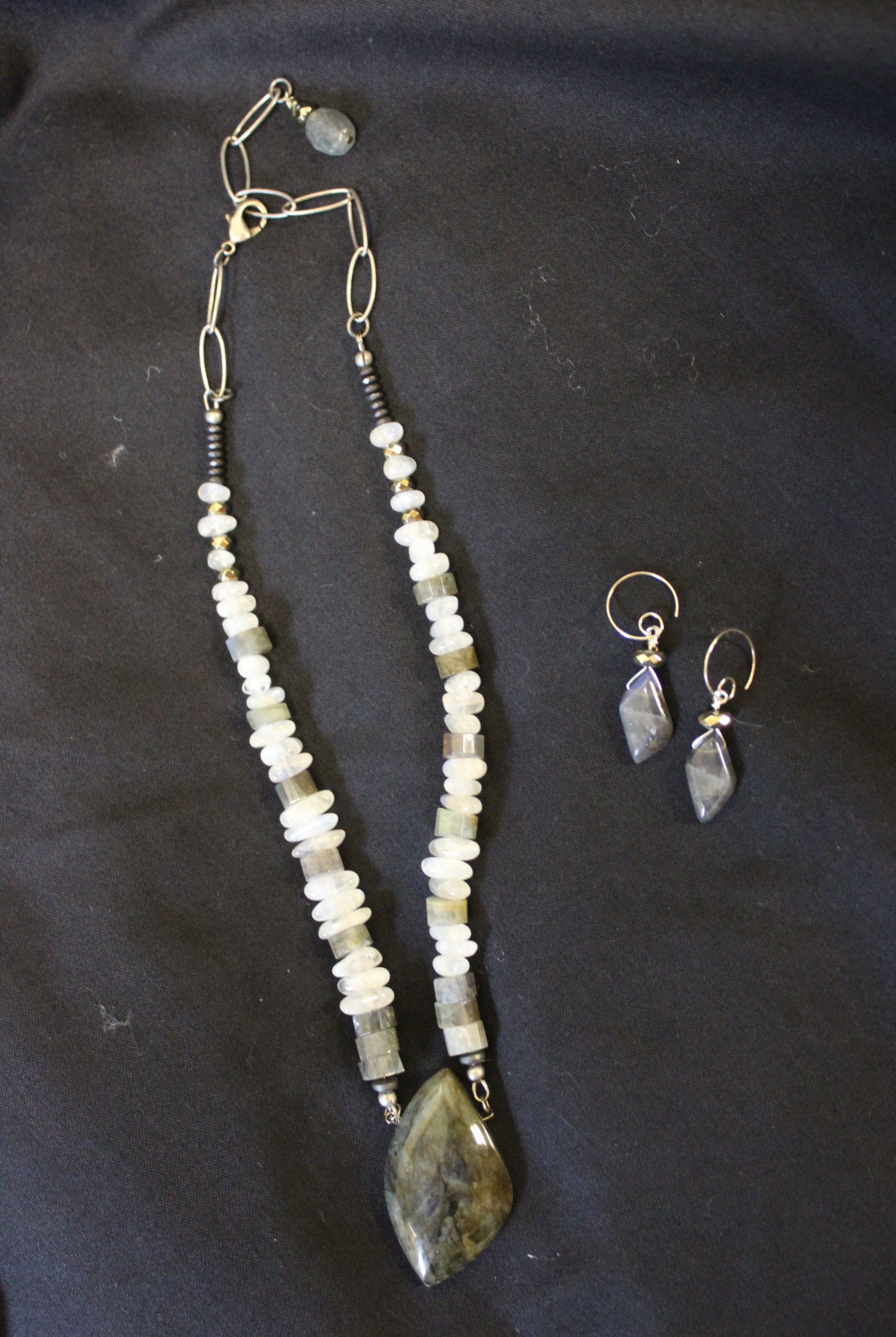 Labradorite Necklace and Earring Set