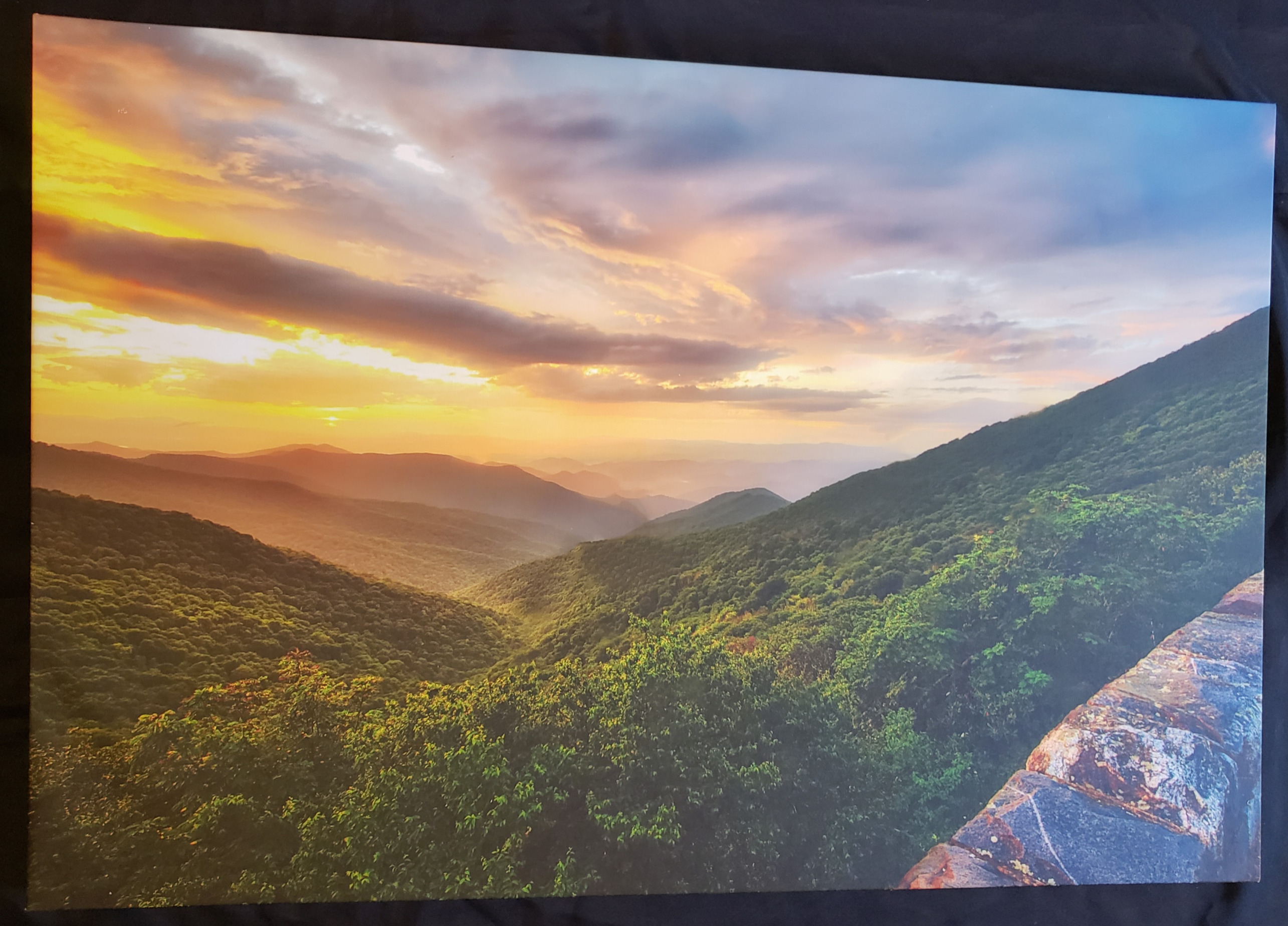 Craggy Pinnacle at Sunset Print