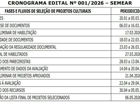Governo do Pará publica Edital Semear 2026. As inscrições vão até 5 de março