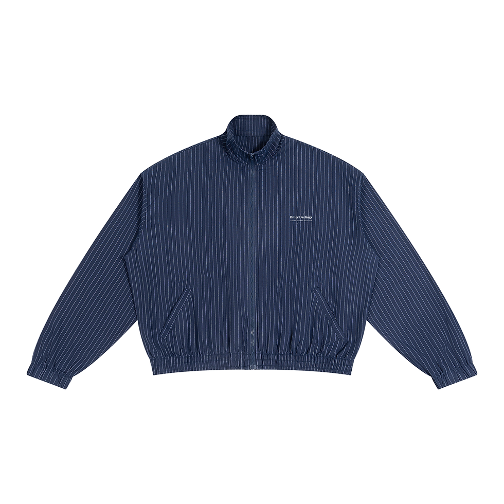 Thumbnail: Striped Full-Zip Track Jacket