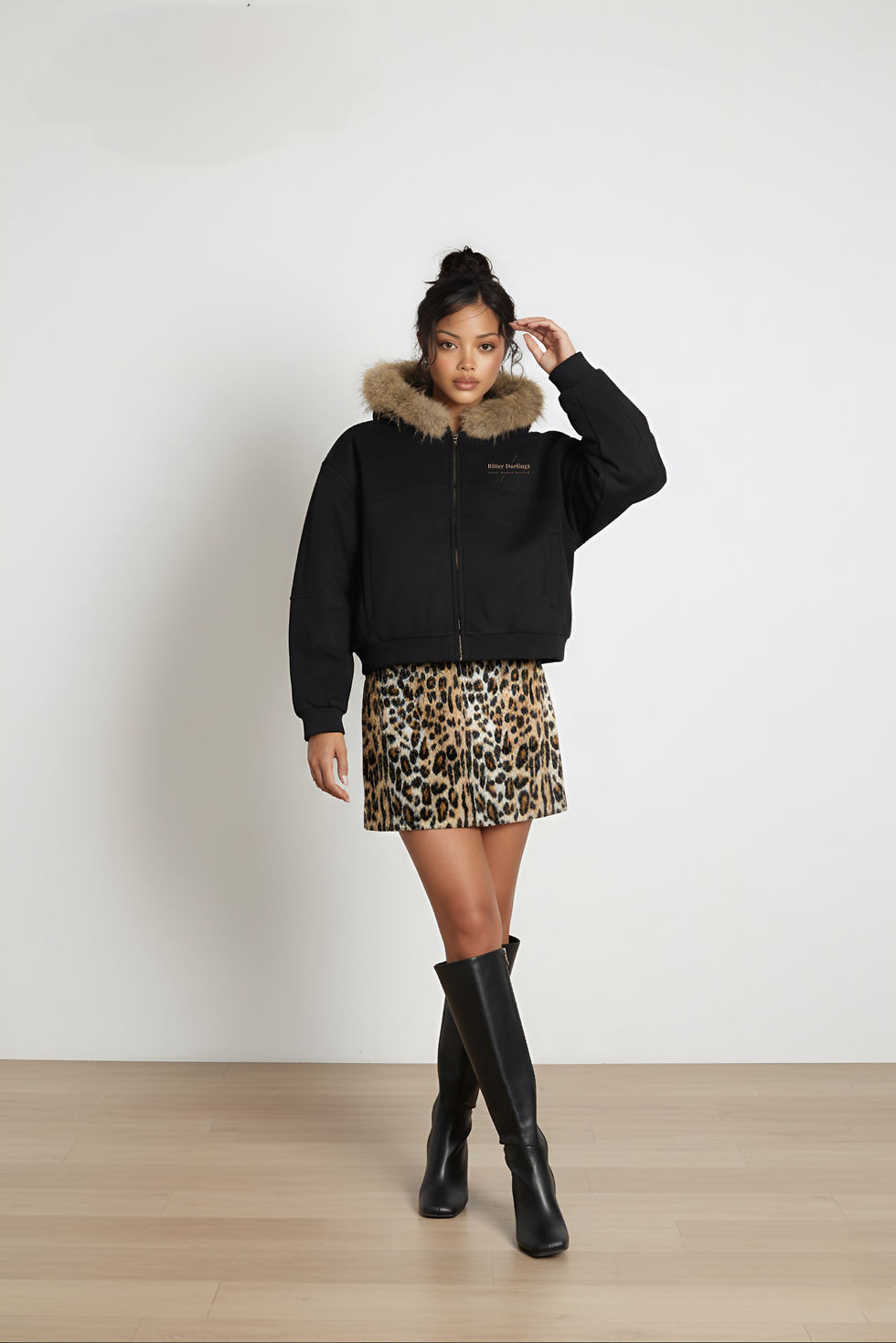 Miniatura: Detachable Fur Hoodie