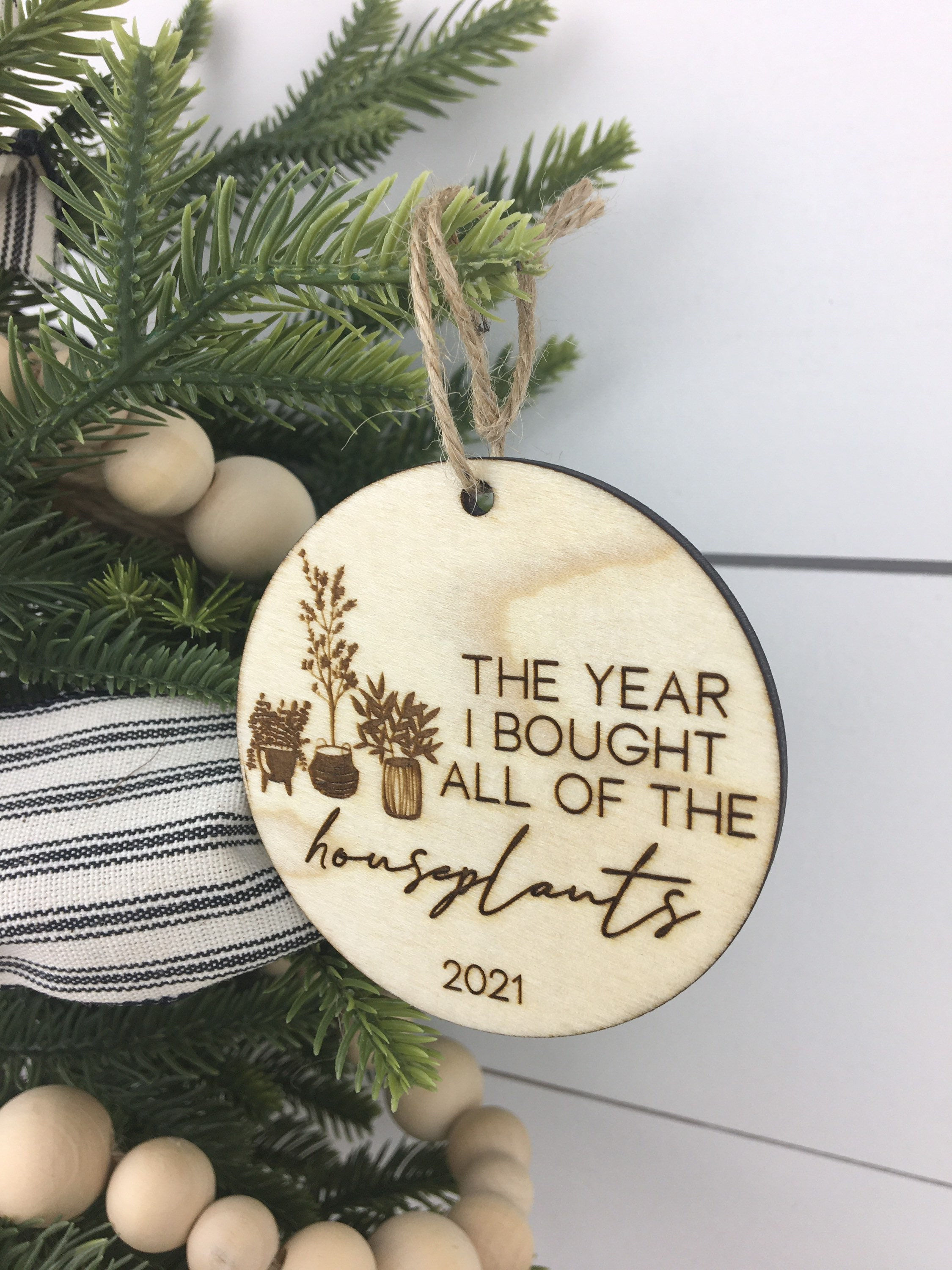 2021 houseplant funny Christmas ornament