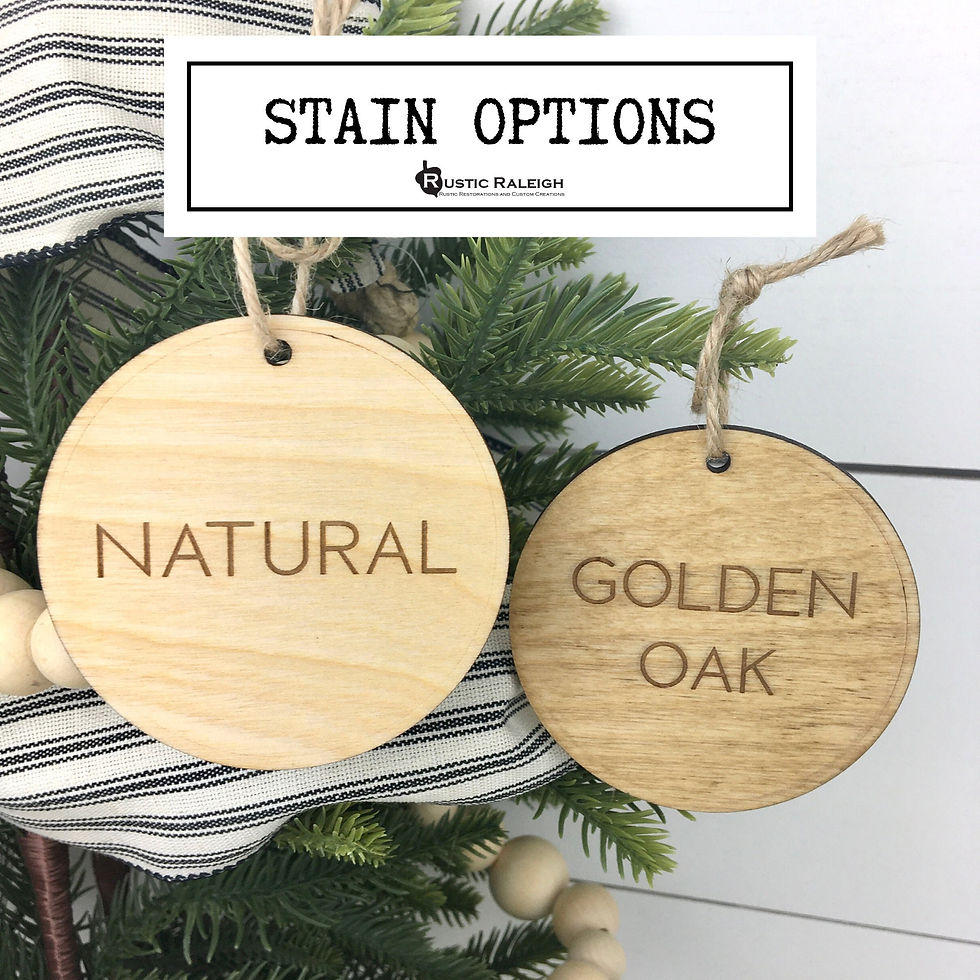 Thumbnail: Raleigh North Carolina Christmas wooden ornament