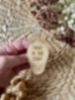 Thumbnail: Okay in the Quay Fuquay Varina NC Wooden Motel Keychain