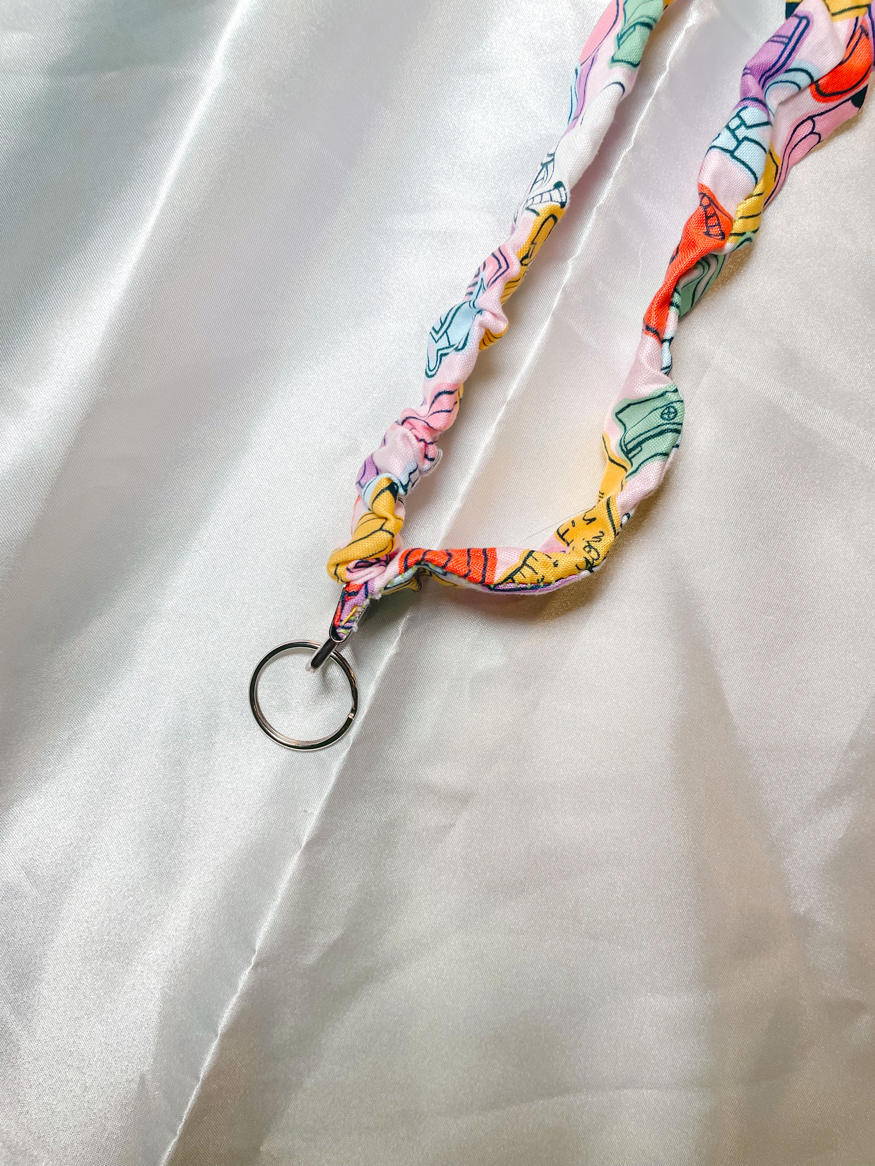 school themed bright break away lanyard 