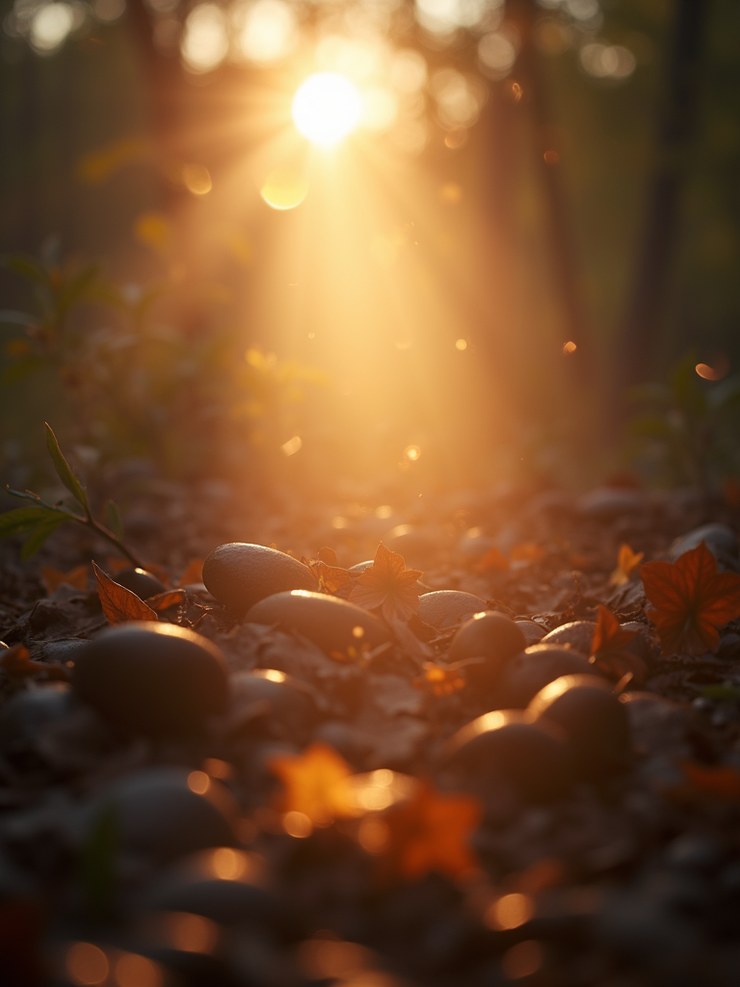 Soft abstract rays of warm golden light representing spiritual energy healing.
