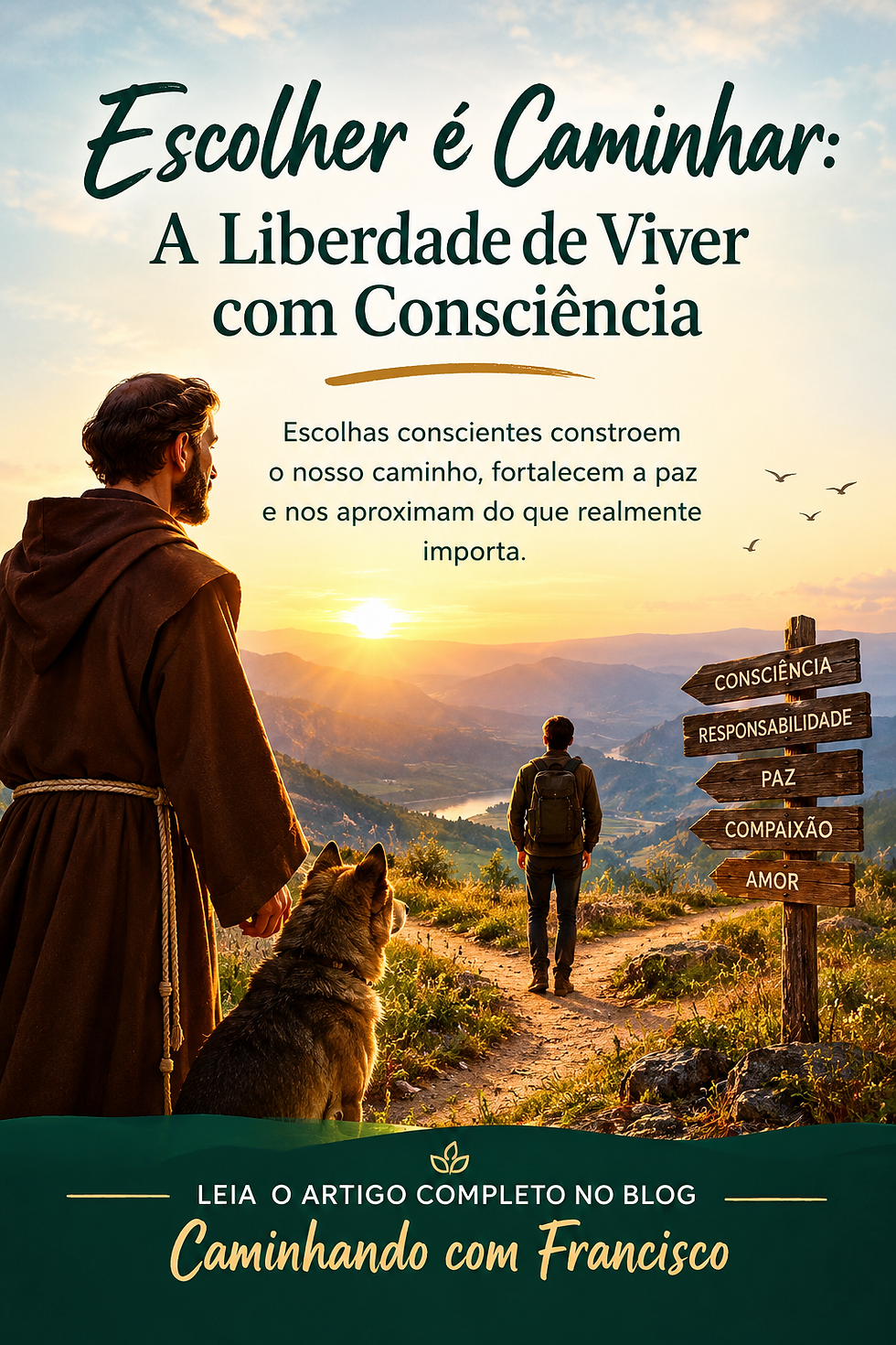 Francisco de Assis e um caminhante