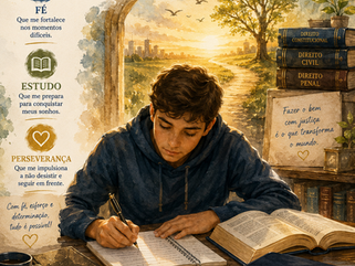 Jovem apaeno que sonha em ser advogado