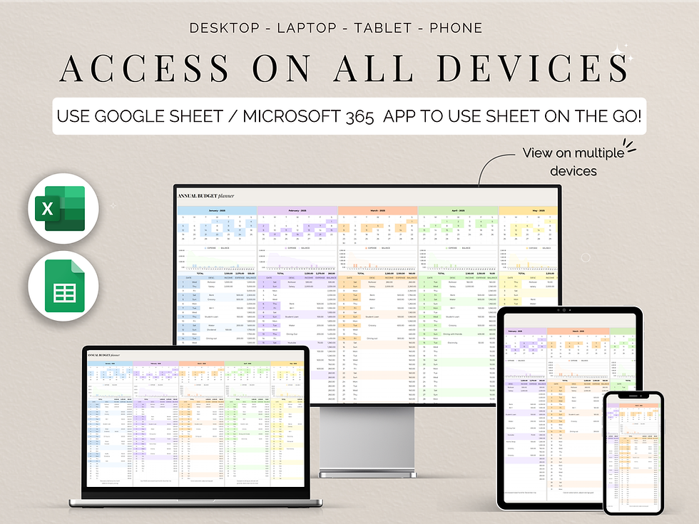Thumbnail: Beginner budget planner template google sheets excel budget annual overview