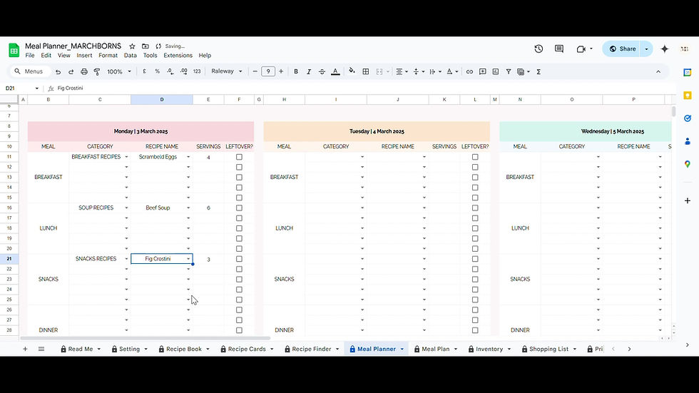 Thumbnail: Family meal planner