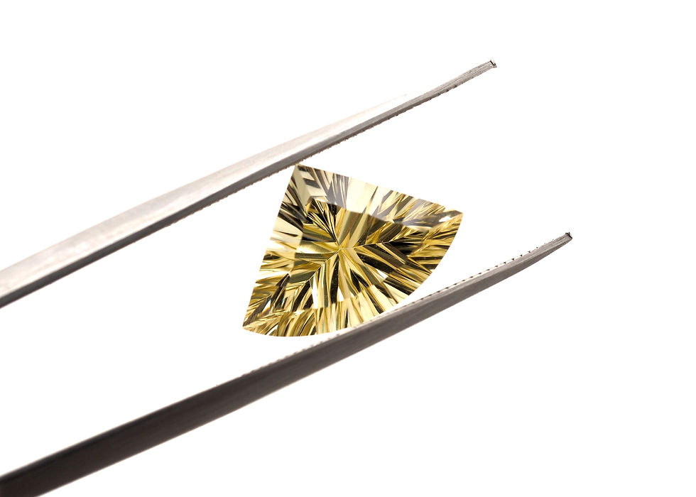 Pie - Trilliant cut Citrine