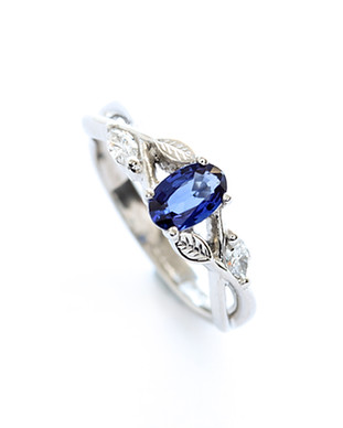 Floral engagement ring