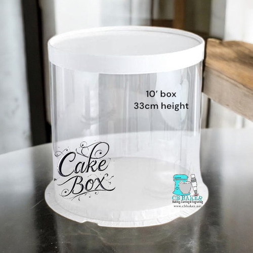 Rounded Transparent Box Transparent Box 10inch Round