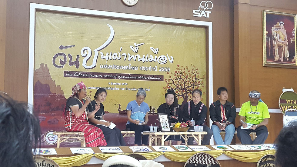 Panal Discussion with representatives from 6 indigenous people group in Thailand