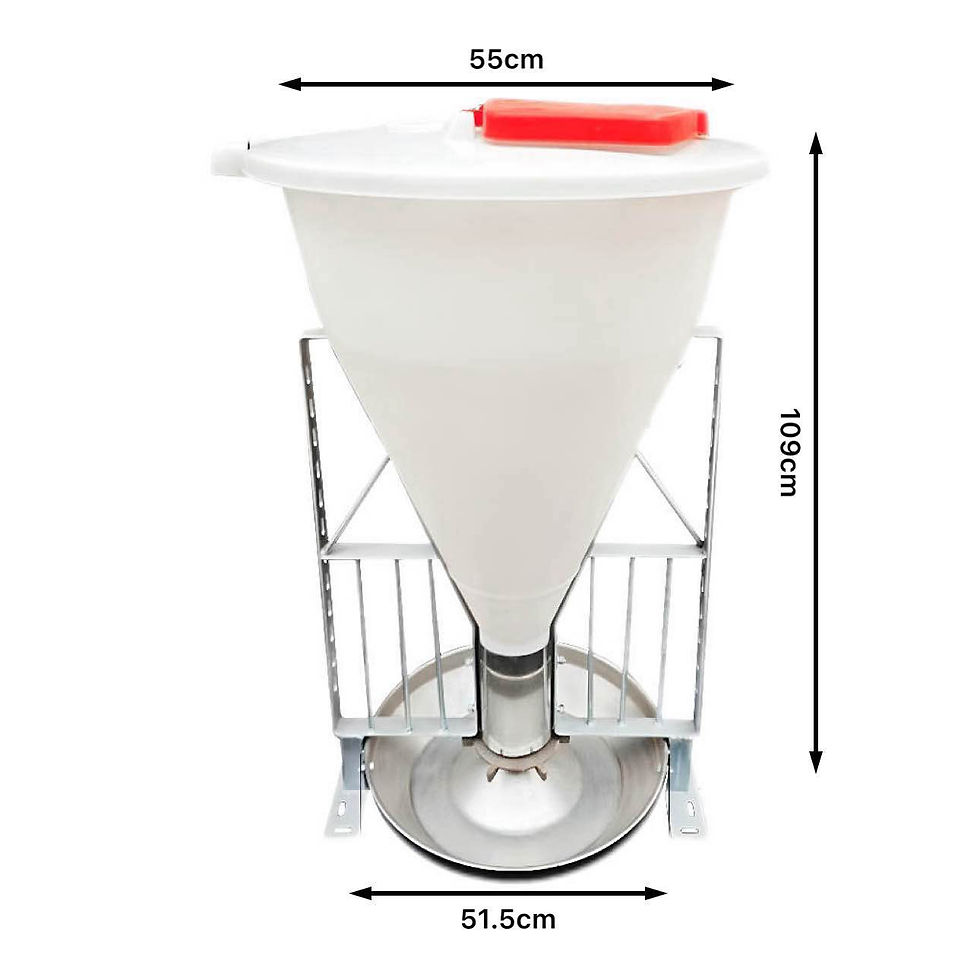 EP-A004 80KG high barrel automatic pig feeder with cover for pig farms