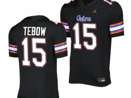 Embrace Your Fandom with Tim Tebow and Florida Gators Football Jerseys!