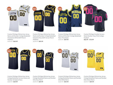Show Your Team Spirit with a Unique Custom Michigan Wolverines Jersey