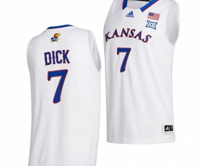 Show Your Fandom with Gradey Dick Kansas Jayhawks Basketball Jersey
