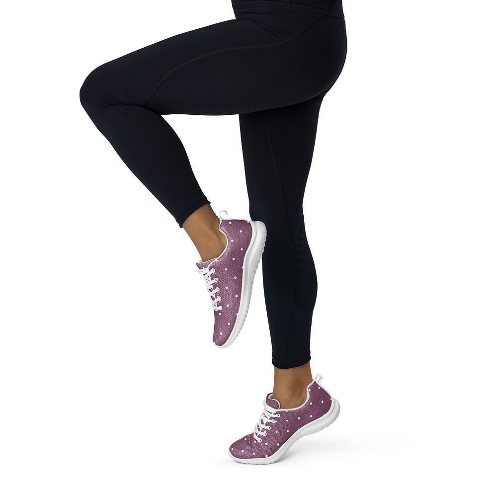 Thumbnail: Very Violet Polka Dots Women’s athletic shoes