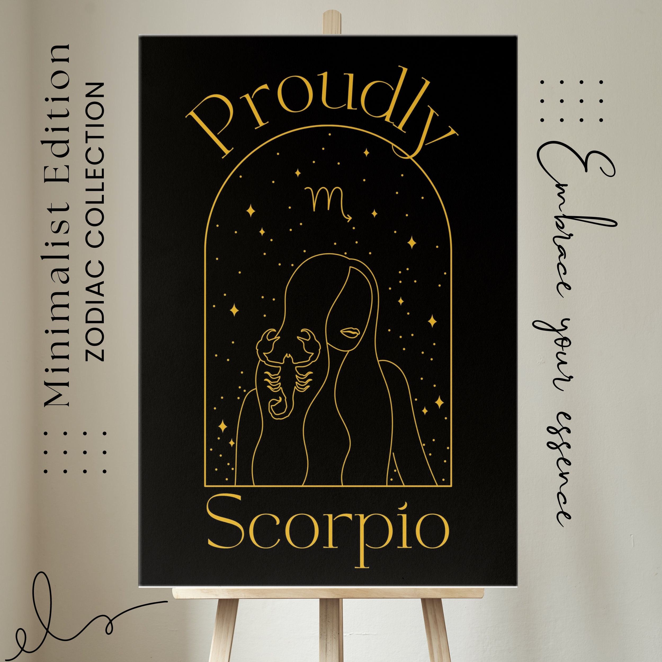 Scorpio Minimalist Zodiac Edition Art Print 