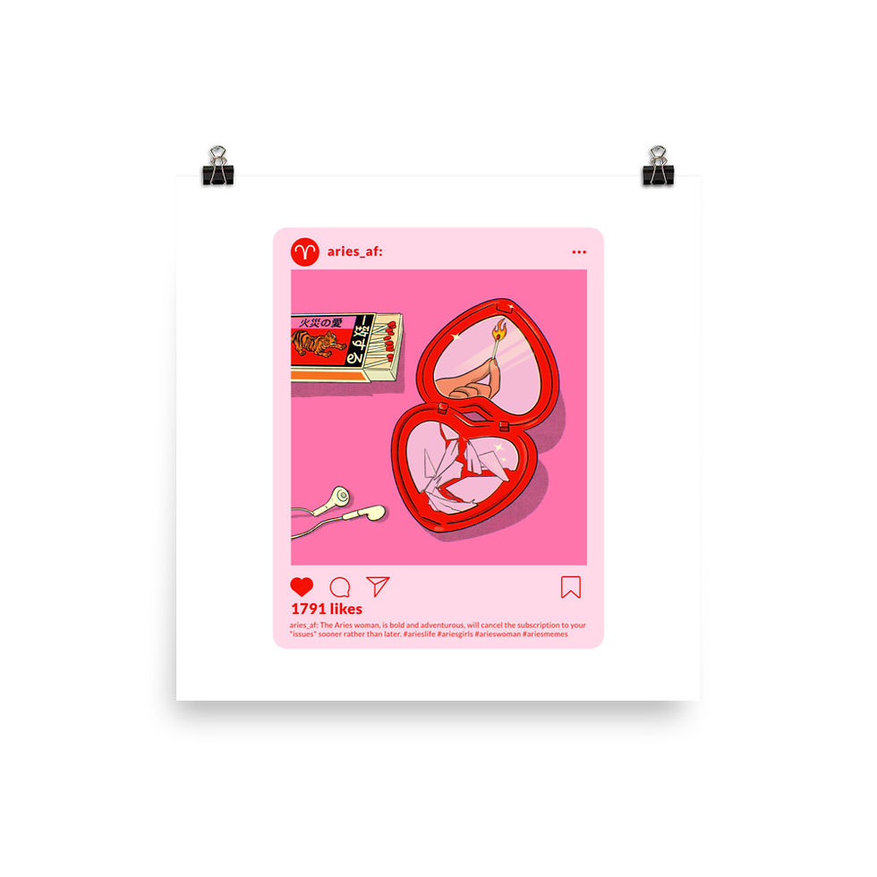 Thumbnail: Aries Zodiac Poster