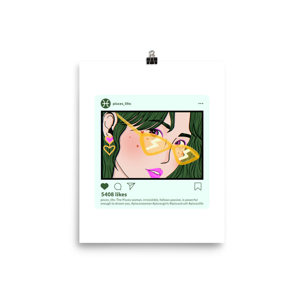 Thumbnail: Pisces Zodiac Poster
