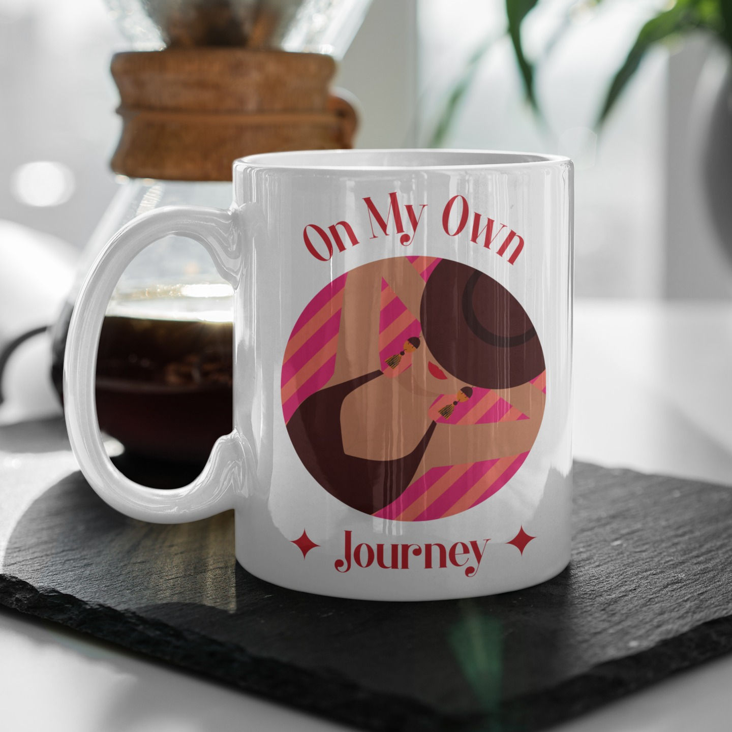 On my Own Journey | Glossy mug