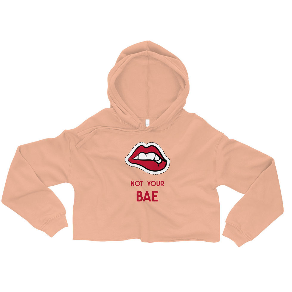 Thumbnail: Not Your Bae | Crop Hoodie